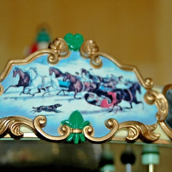 Mr. Christmas Holiday Merry Go Round Musical Animated Carousel - Picture 10 of 11